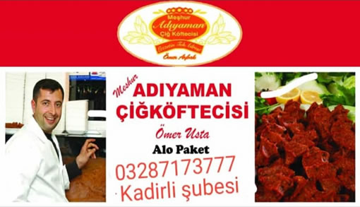 Kadirli Adıyaman Çiğ Köftecisi